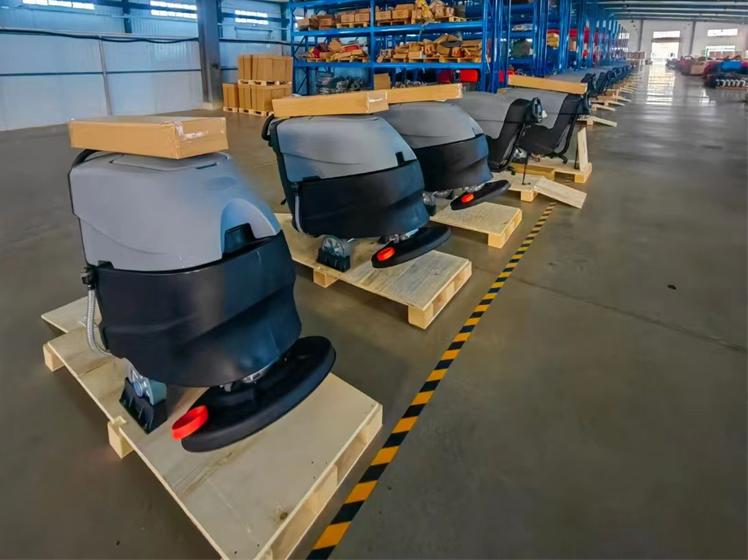 Entrega 2*40'Contenedores HQ Fregadora de pisos a Europa occidental